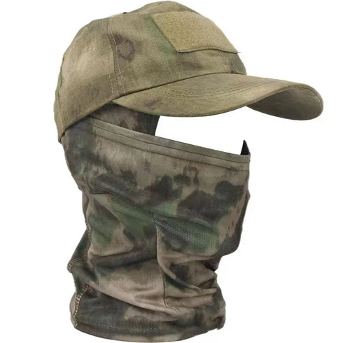 Tactical Balaclava Full Face Mask Set Men Summer Snapback Sun Hat Outdoor Hunting Camouflage Balaclava